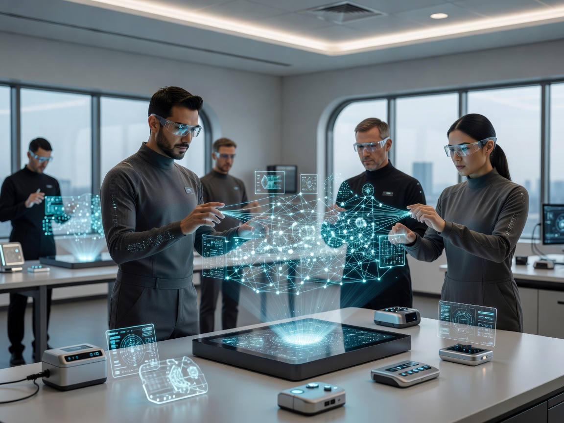 Futuristic spatial computing interface research